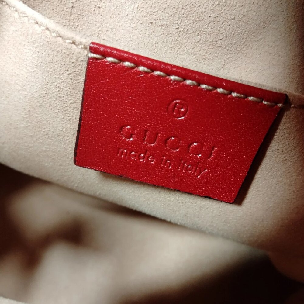 Authentic Gucci GG Marmont Mini Red Backpack | Quilted Leather Designer Bag - Picture 14 of 16